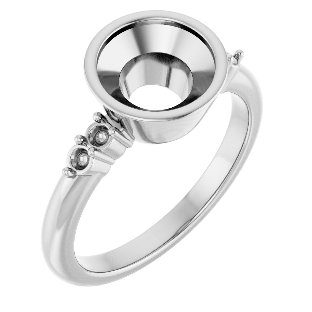 Accented Bezel-Set Ring