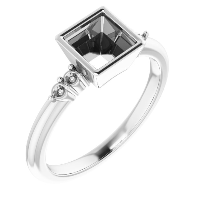 Accented Bezel-Set Ring