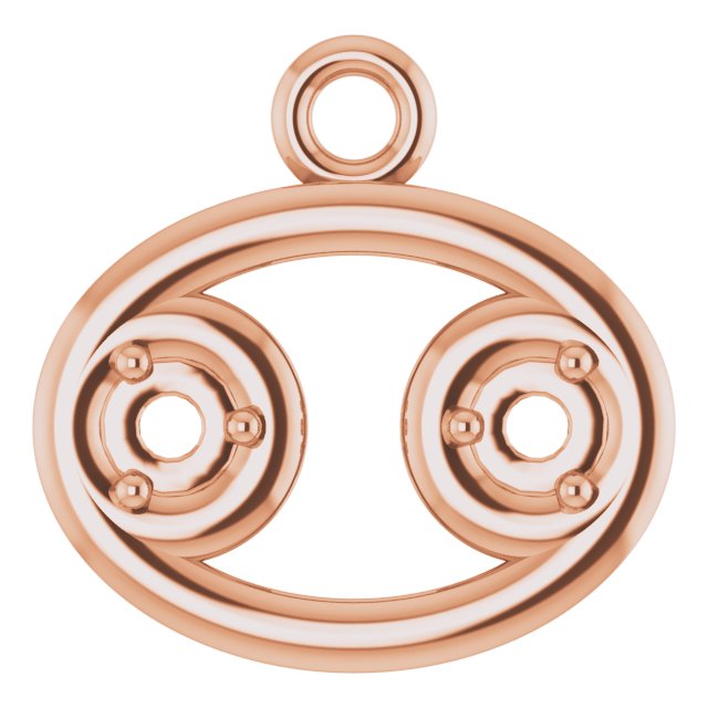 Accented Zodiac Dangle