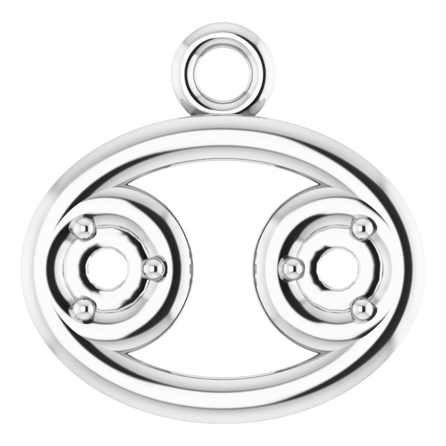 Accented Zodiac Dangle