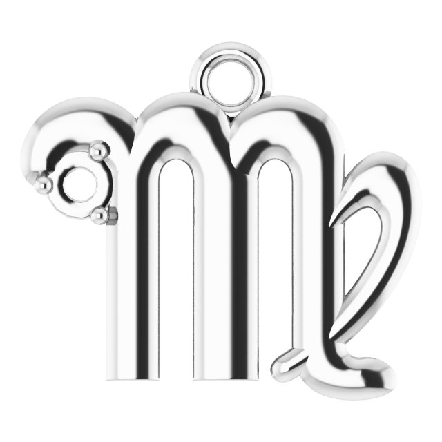 Accented Zodiac Dangle