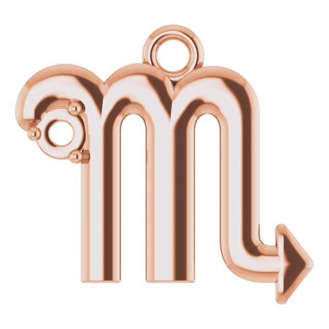 Accented Zodiac Dangle