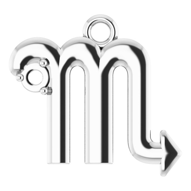 Accented Zodiac Dangle
