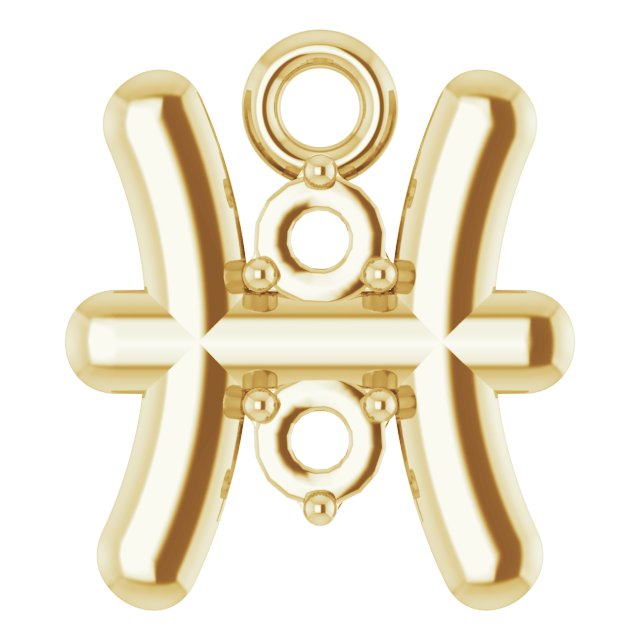 Accented Zodiac Dangle