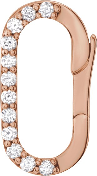 Accented Oval Charm Bail