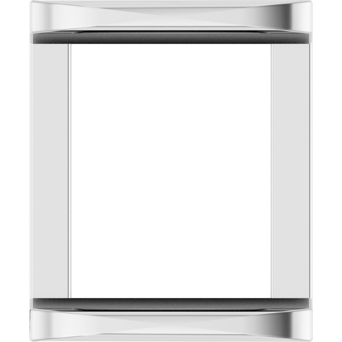 Square Channel-Set Slide Pendant