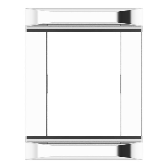 Square Channel-Set Slide Pendant