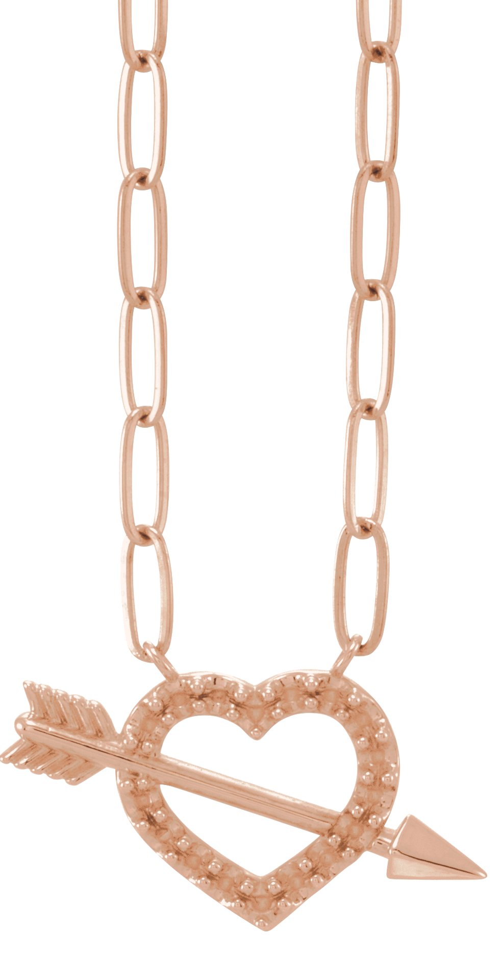 Accented Heart & Arrow Necklace