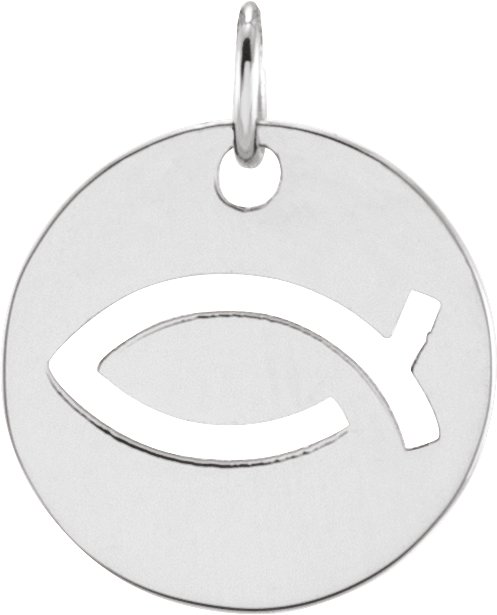 Sterling Silver (Ichthus) Fish Pendant