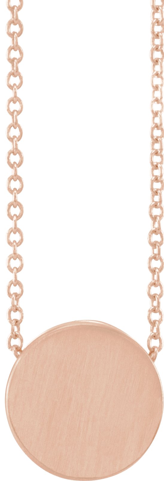 Engravable Disc Necklace or Pendant