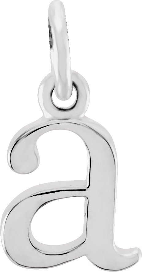 Sterling Silver Lowercase Initial a 16" Necklace