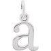 Sterling Silver Lowercase Initial a 16