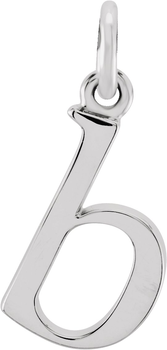 Sterling Silver Lowercase Initial b 16 inch Necklace Ref 17104327