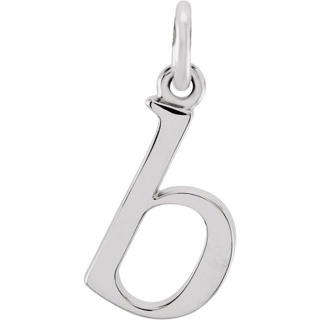 Sterling Silver Lowercase Initial b 16