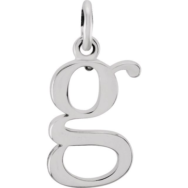 Sterling Silver Lowercase Initial g 16