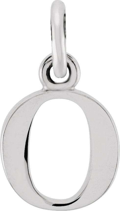 Sterling Silver Lowercase Initial o 16 inch Necklace Ref 17104338