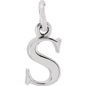 Sterling Silver Lowercase Initial s 16" Necklace