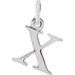 Sterling Silver Lowercase Initial x 16