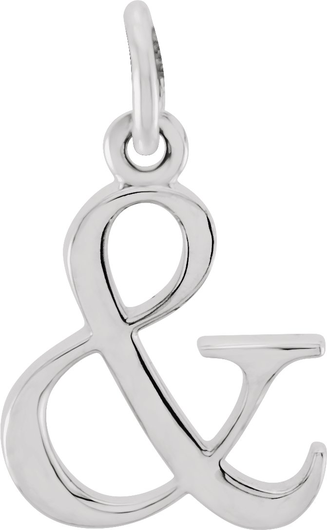 Sterling Silver Lowercase Initial and Pendant Ref 18054225