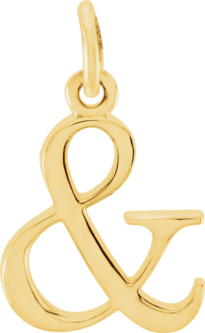 14K Yellow Ampersand Pendant Ref 5692184