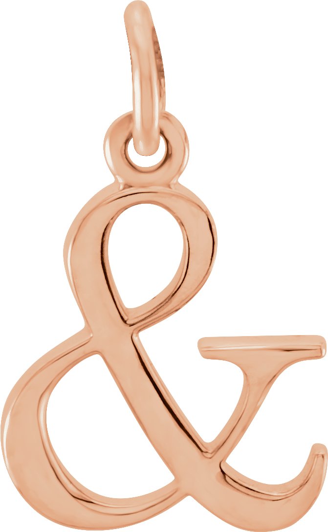 14K Rose Ampersand Pendant Ref 5692192