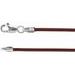 Sterling Silver 1.5 mm Brown Leather 16