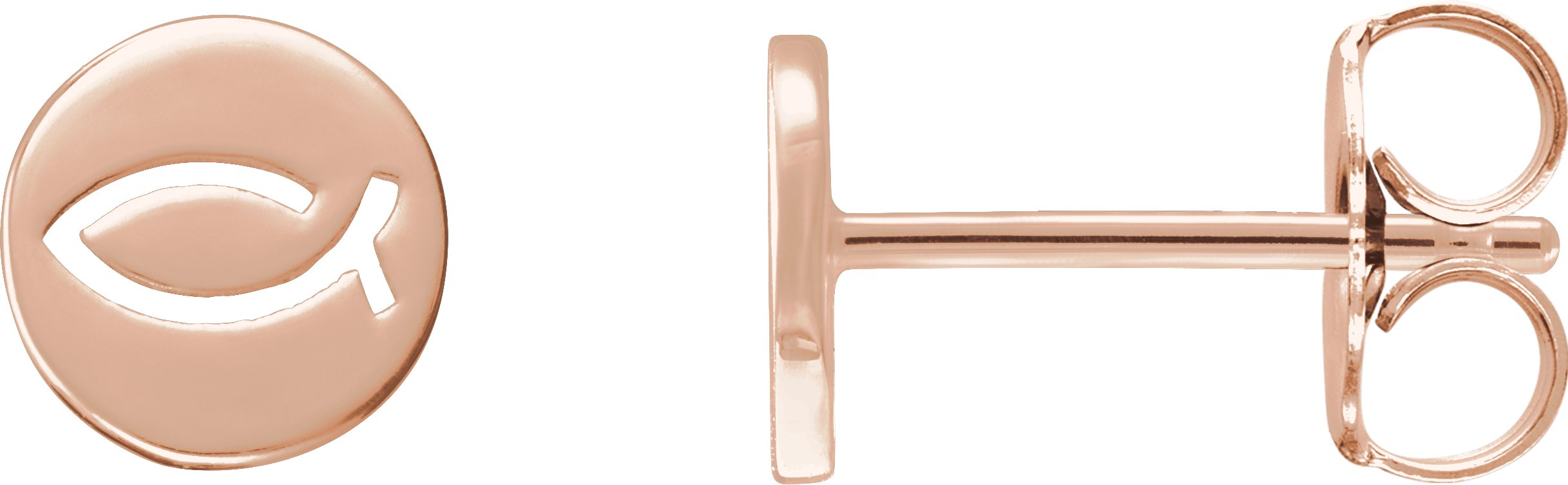 Petite (Ichthus) Fish Earrings