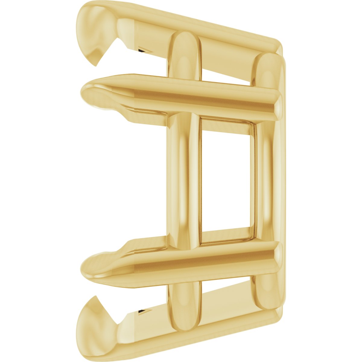 Oval 6-Prong Pre-Notched Claw Earring Setting