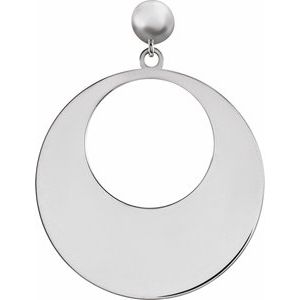 Sterling Silver Circle Dangle Earring