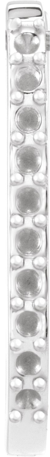 Accented Elongated Hoop Earrings