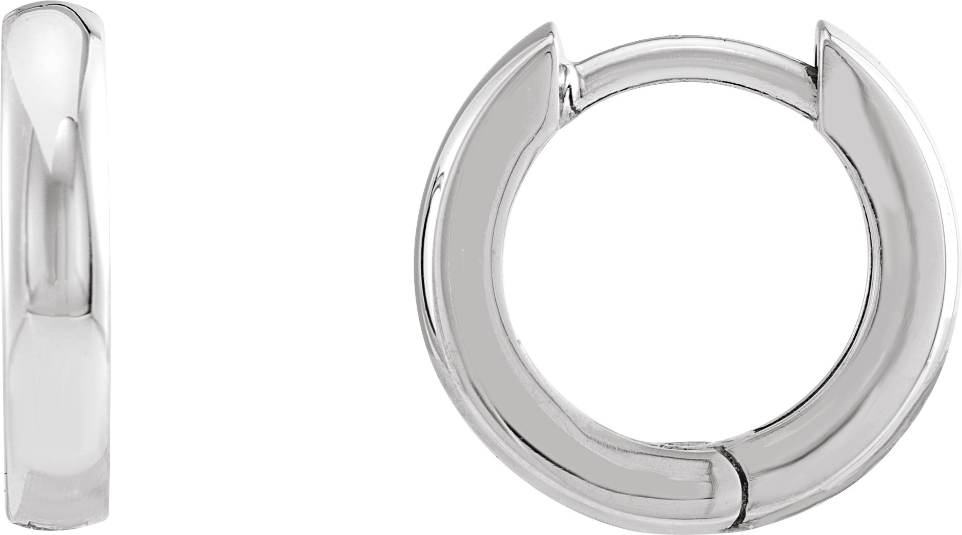 Sterling Silver Hinged Hoop Earrings