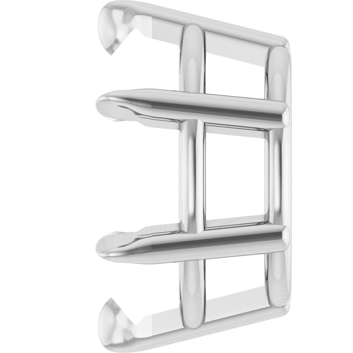 Oval 6-Prong Pre-Notched Claw Earring Setting