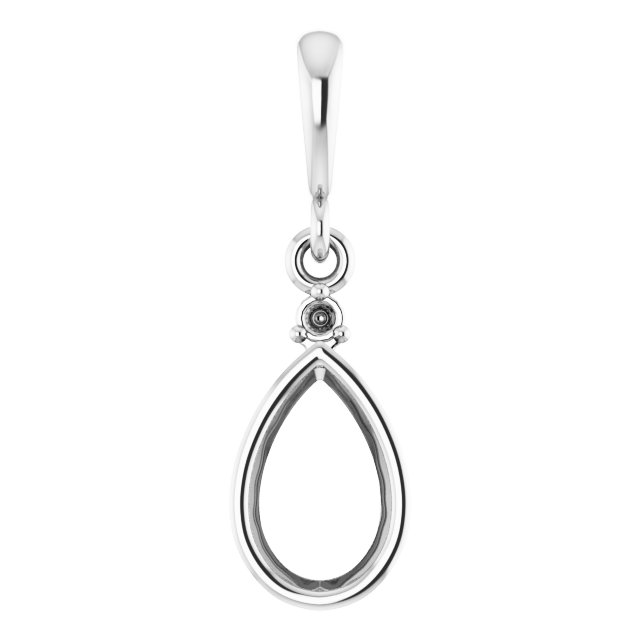 Accented Bezel-Set Pendant