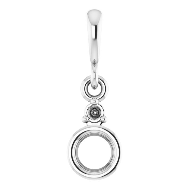 Accented Bezel-Set Pendant