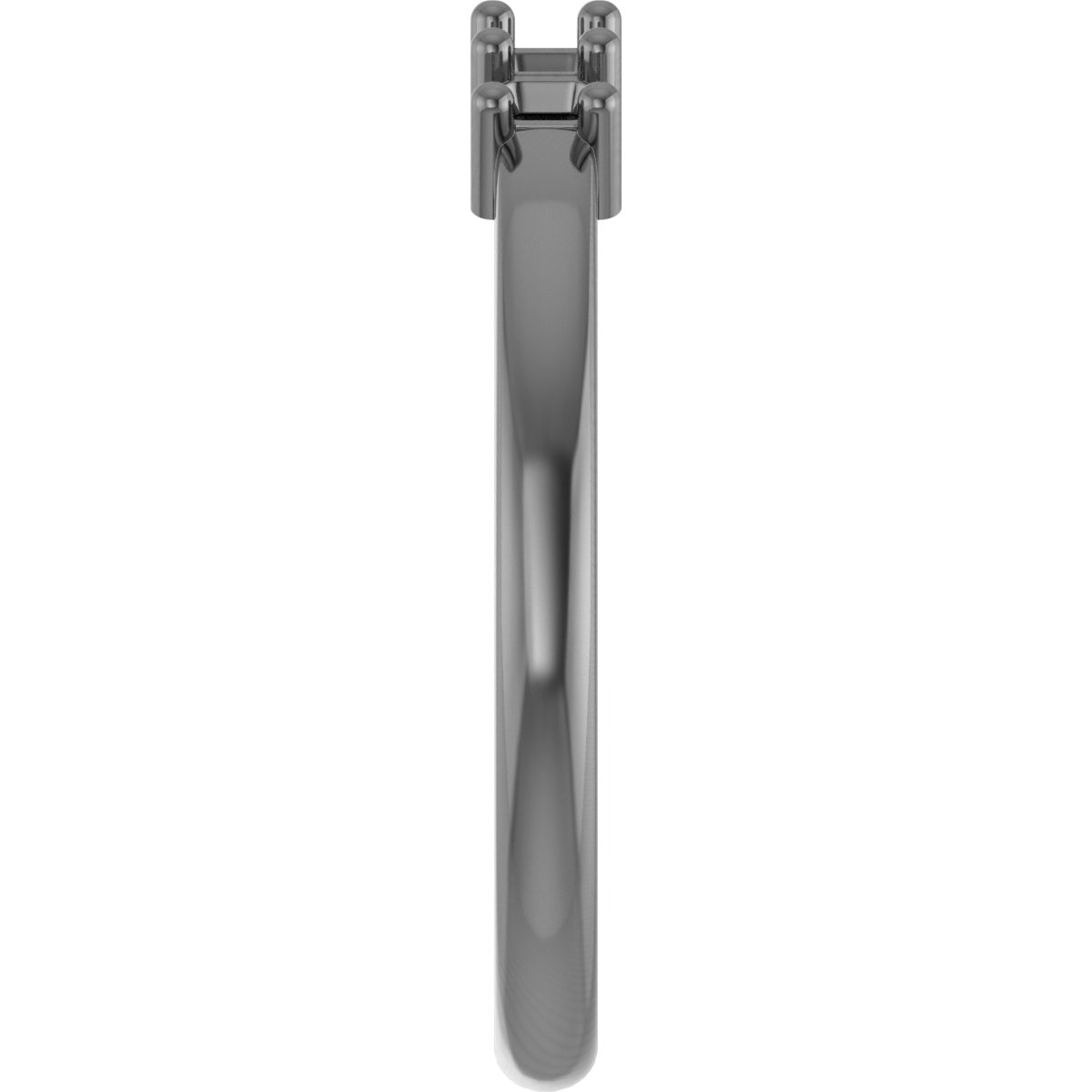6x4 mm Oval Anniversary Band Mounting view 4