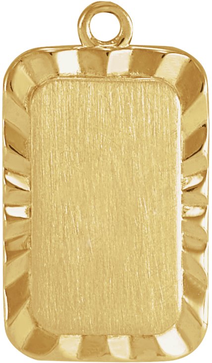 Engravable Sunburst Dangle