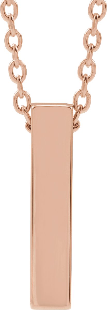 Engravable Bar Necklace or Pendant