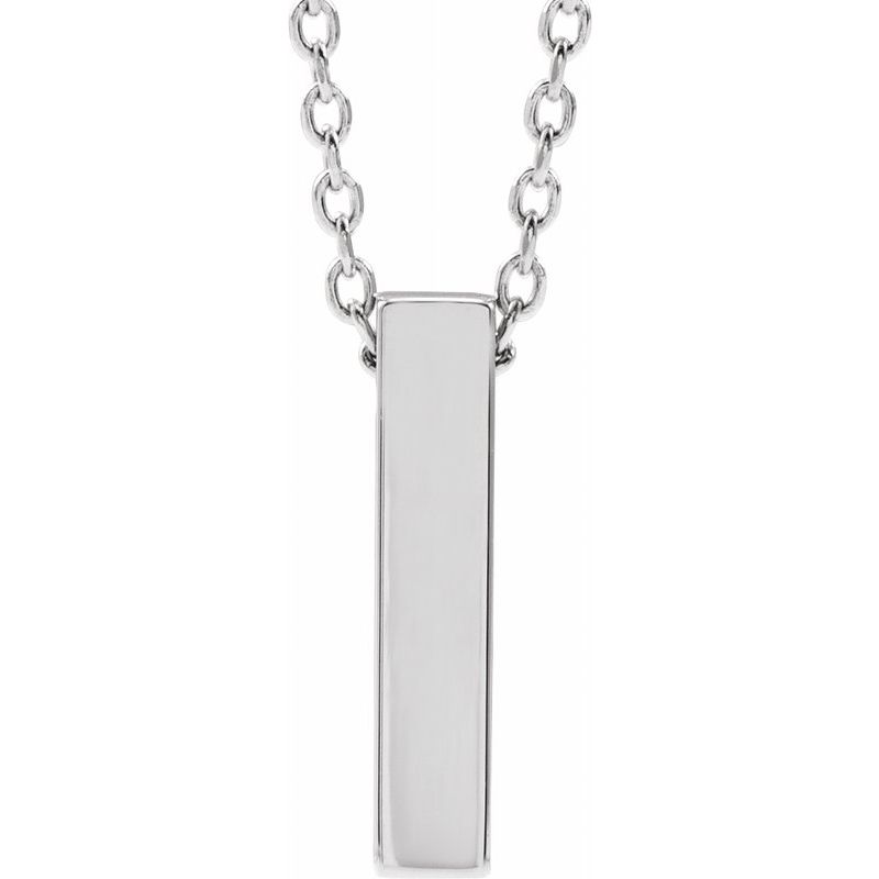 Engravable Bar Necklace or Pendant