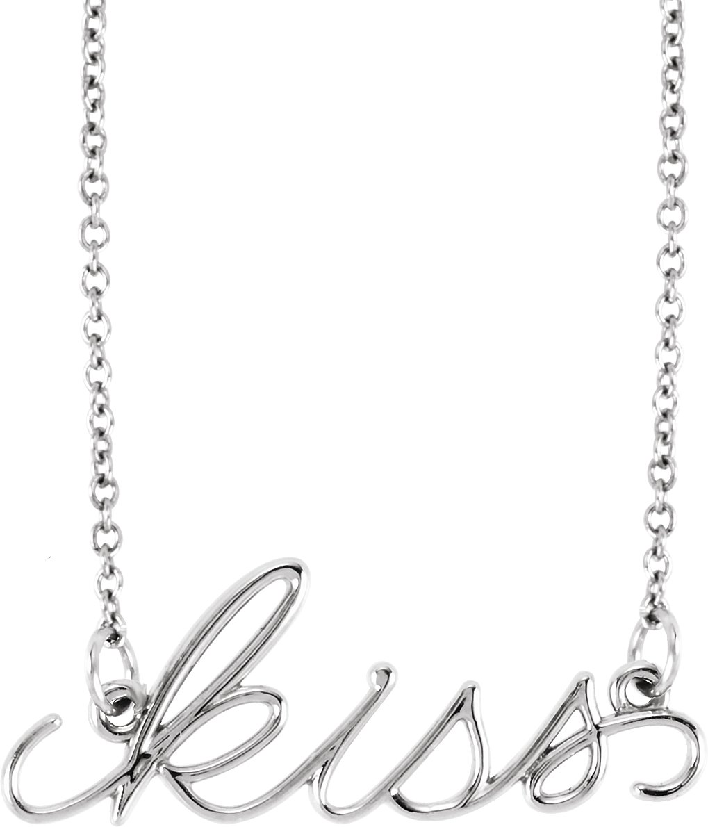 Kiss Necklace – Sterling Silver