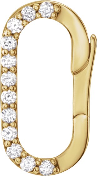 Accented Oval Charm Bail
