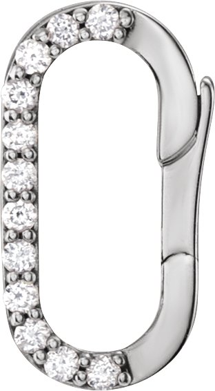 Accented Oval Charm Bail