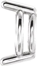 Oval 2-Prong Earring Setting