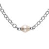 Sterling Silver Freshwater Cultured Pearl Station 17 18 inch Necklace Ref. 2500707