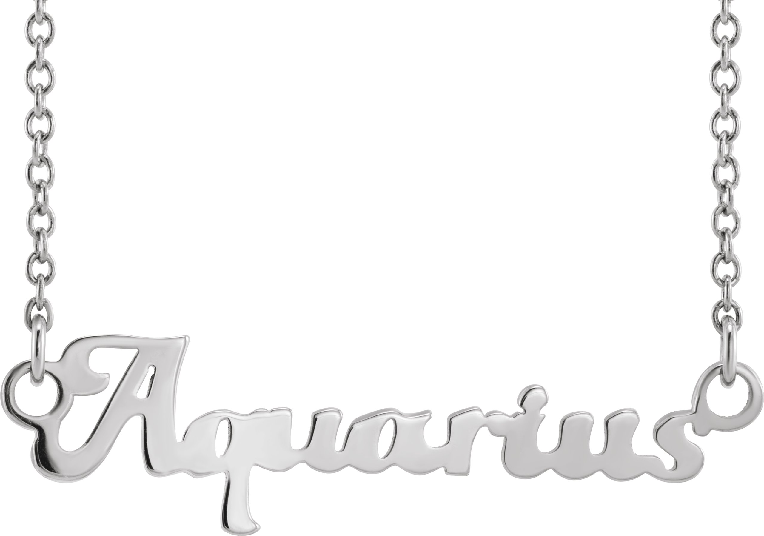 Platinum Aquarius Zodiac 18