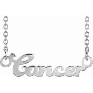 Sterling Silver Cancer Zodiac 18