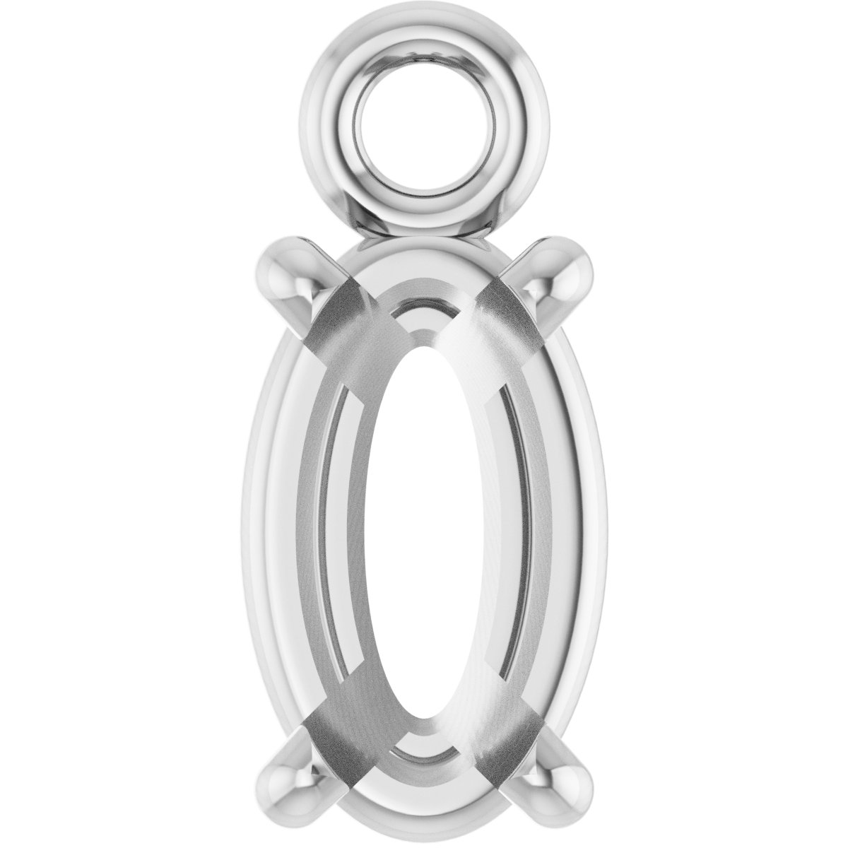 Round 4-Prong Basket Dangle