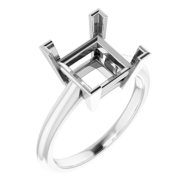 V-End Prong Engagement Ring