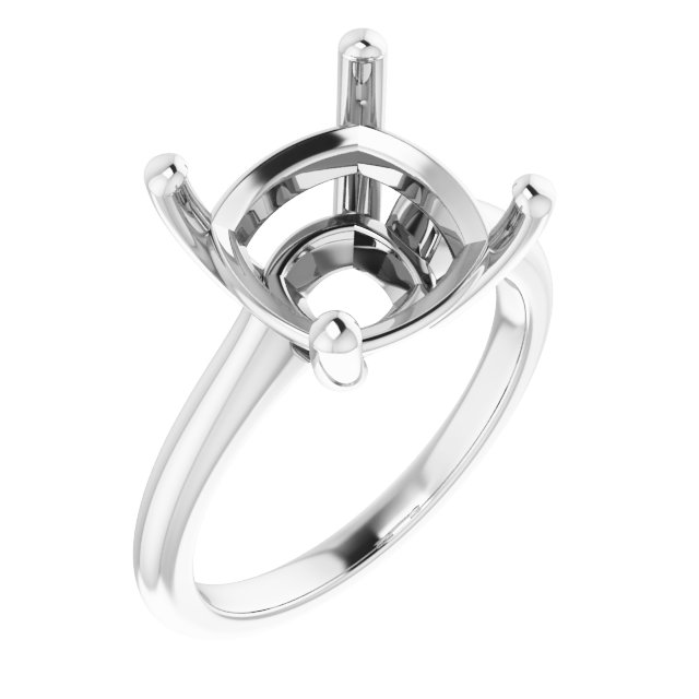 V-End Prong Engagement Ring