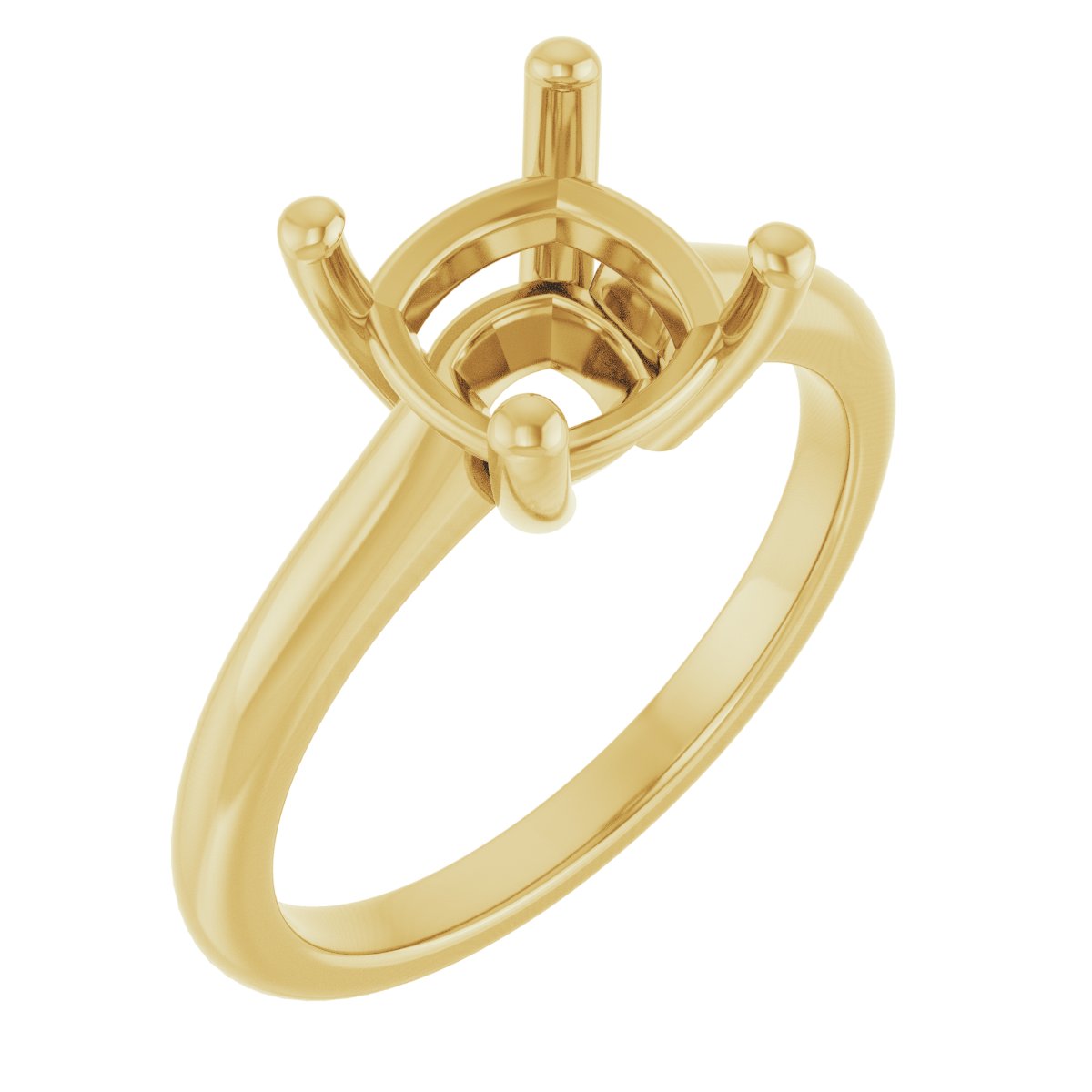 V-End Prong Engagement Ring