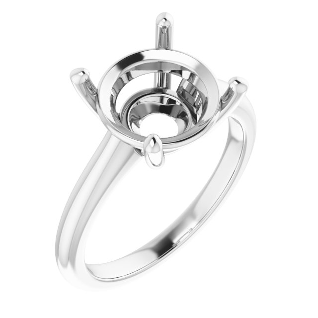 V-End Prong Engagement Ring